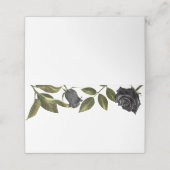 ゴシック様式の黒結婚花のフードテント プレイスカード (外部開封)