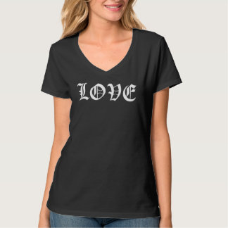ゴシック様式のLOVEフォント Tシャツ