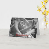 ゴシック様式ばら色のバースデー・カード カード (黄色い花)