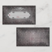 ゴシック様式または中世結婚の座席表 プレイスカード (正面/裏面)