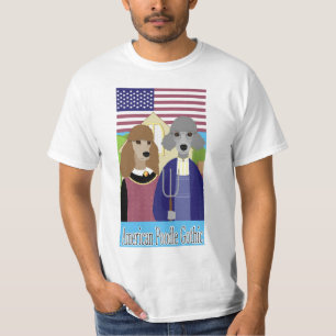 ゴシック様式アメリカのプードル Tシャツ