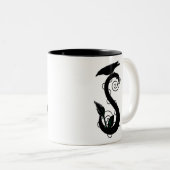 「ゴシック様式イニシャルS' ツートーンマグカップ (正面右)