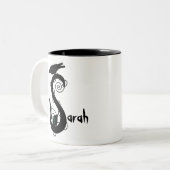 「ゴシック様式イニシャルS' ツートーンマグカップ (正面左)