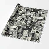 ゴシック様式ウィッチクラフトタロットカードビクトリアンゴシック ラッピングペーパー (アンロールド)