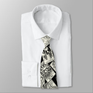 ゴシック様式ウィッチクラフトタロットカードマジシャンネックタイ ネクタイ