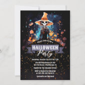 ゴシック様式エリー妖精の国 | ウィッチハットハローウィンパーティ 招待状 (正面)