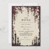 ゴシック様式キャンドルライトハロウィーンソイレ 招待状 (正面)