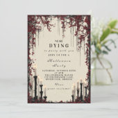 ゴシック様式キャンドルライトハロウィーンソイレ 招待状 (スタンド正面)