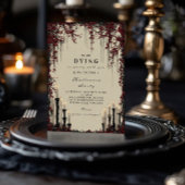 ゴシック様式キャンドルライトハロウィーンソイレ 招待状