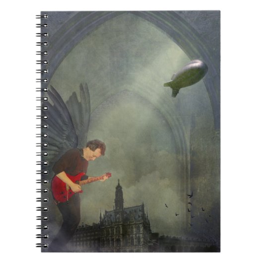 ゴシック様式ギターのノート ノートブック (正面)