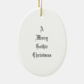 ゴシック様式クリスマスのオーナメント セラミックオーナメント (裏面)