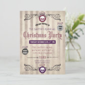 ゴシック様式クリスマスのパーティの招待状 招待状 (スタンド正面)