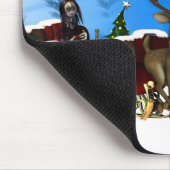 ゴシック様式クリスマスのマウスパッド、H.I.P。 そしてトナカイ マウスパッド (コーナー)