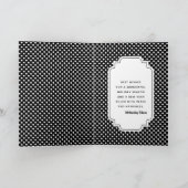 ゴシック様式クリスマスのリース シーズンカード (内部)