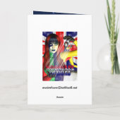 ゴシック様式クリスマスカード、H.I.P。 そして雪だるま シーズンカード (裏面)