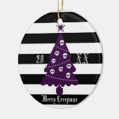 ゴシック様式クリスマスツリーはとの縞で飾ります セラミックオーナメント (左)