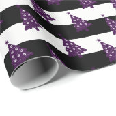 ゴシック様式クリスマスツリーはとの縞で飾ります ラッピングペーパー (ロールコーナー)