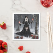 ゴシック様式クリスマス スタンダードカクテルナプキン (インサイチュ)