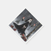 ゴシック様式クリスマス スタンダードカクテルナプキン (角)