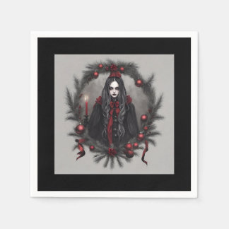 ゴシック様式クリスマス スタンダードカクテルナプキン
