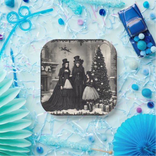 ゴシック様式クリスマス ペーパープレート (パーティー)