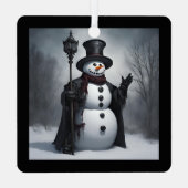 ゴシック様式クリスマス メタルオーナメント (裏面)