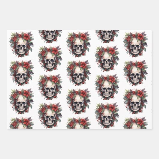 ゴシック様式クリスマス ラッピングペーパーシート (正面)