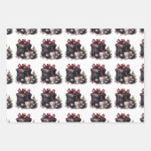 ゴシック様式クリスマス ラッピングペーパーシート (正面)