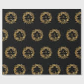 ゴシック様式グラムモノグラムスカル | ラッピングペーパー (フラット)