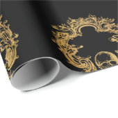 ゴシック様式グラムモノグラムスカル | ラッピングペーパー (ロールコーナー)