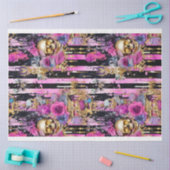 ゴシック様式シャビーグラムIデコページ紙 薄葉紙 (クラフト)