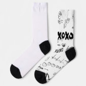 ゴシック様式シームレスパターン ソックス (左)