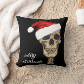 ゴシック様式スカルのクリスマスのクッション クッション (ブランケット)