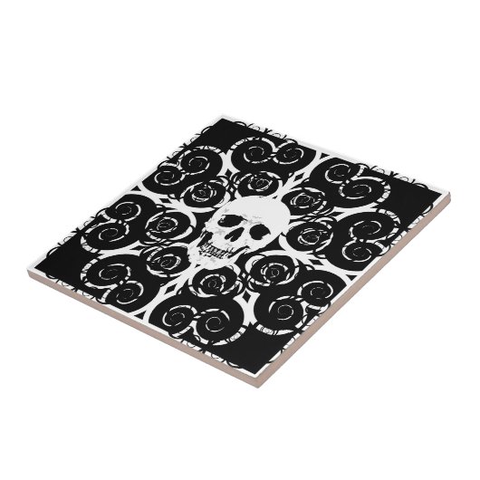 ゴシック様式スカル タイル (側面)