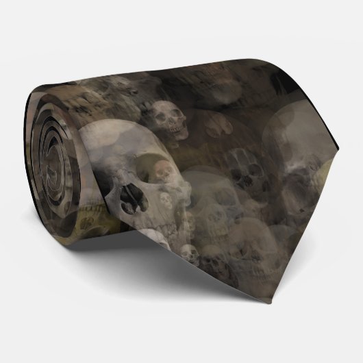 ゴシック様式スカル ネクタイ (ロール)