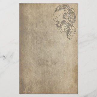 ゴシック様式スカル 便箋