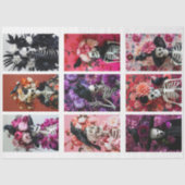 ゴシック様式スケルトンスカルジャンクジャーナルの切り離し 薄葉紙 (正面)