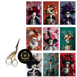 ゴシック様式スケルトンスカルジャンクジャーナルの切り離し 薄葉紙