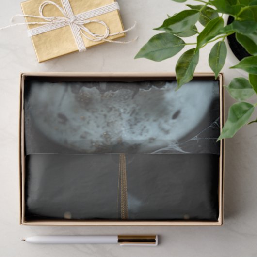 ゴシック様式スケルトンスカルデクページティッシュペーパー 薄葉紙 (ギフト)