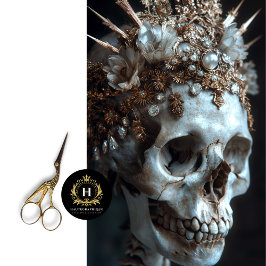 ゴシック様式スケルトンスカルデクページティッシュペーパー 薄葉紙