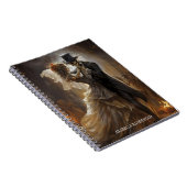 ゴシック様式スケルトン新郎新婦ハロウィンホラー ノートブック (右側)