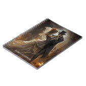 ゴシック様式スケルトン新郎新婦ハロウィンホラー ノートブック (左側)