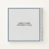 ゴシック様式スケルトン結婚カップルのゲストブック ノートブック (裏面)