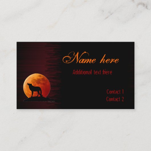 ゴシック様式スタイルの名刺 名刺 (正面)