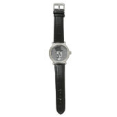 ゴシック様式スチームパンクスカル紳士キャラクター 腕時計 (フラット)