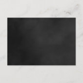 ゴシック様式ダークムーディモノクロバラ結婚ズ エンクロージャーカード (裏面)