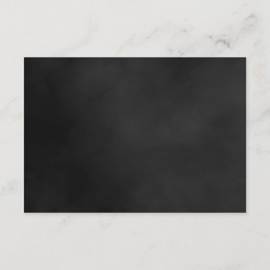 ゴシック様式ダークムーディモノクロバラ結婚ズ エンクロージャーカード (裏面)