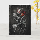 ゴシック様式チューリップ カード (黄色い花)