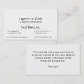 ゴシック様式テンプレートSans最もシンプル 名刺 (正面/裏面)