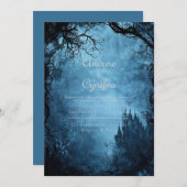 ゴシック様式トワイライト結婚式招待状 招待状 (正面/裏面)